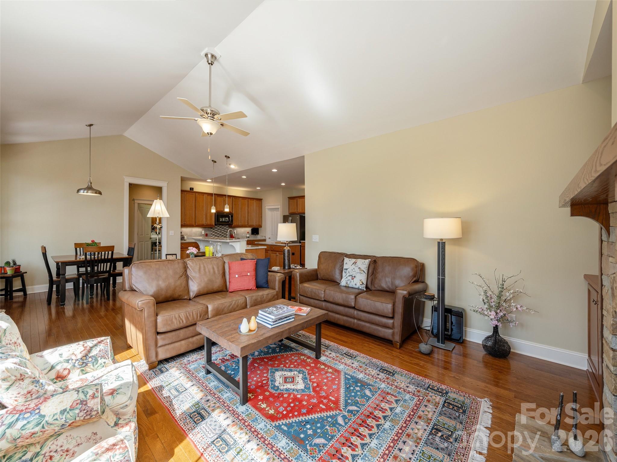 383 Monarch Road Hendersonville, NC 28739 - Photo 10 of 48 a living room with furniture and wooden floor