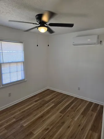 a view of small space with racks on the wall