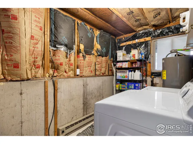 a view of storage and utility room