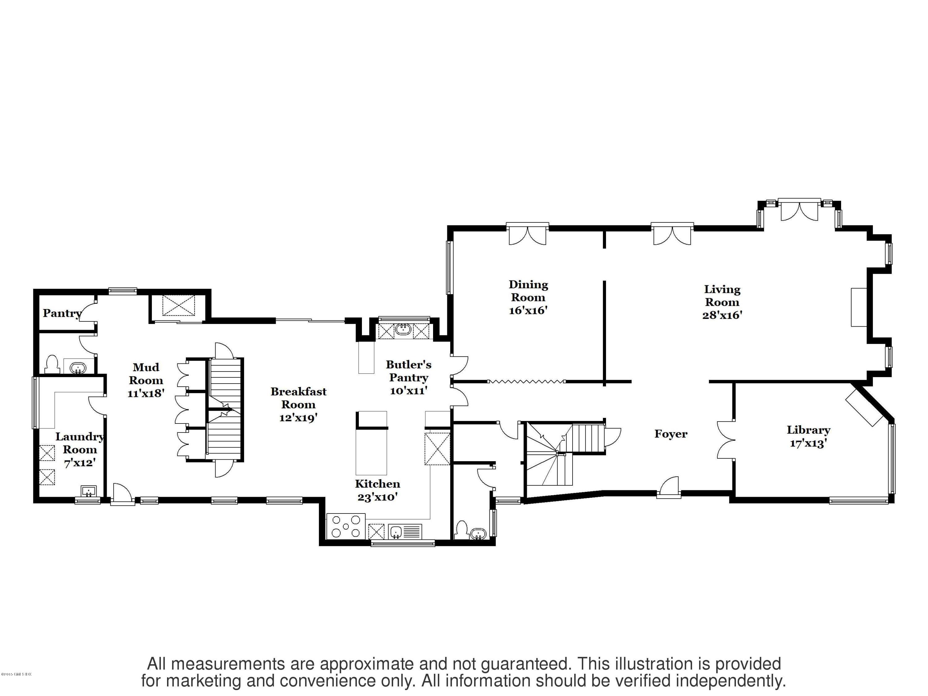 9 Frost Road Greenwich, CT 06830 - Photo 24 of 29 a black and white photo of a living room