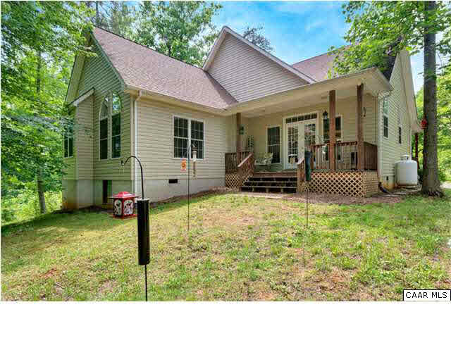 10 North Ridge Way Stanardsville, VA 22973 - Photo 20 of 25 A view of the back of this quaint home. Notice the great French doors with access into the living/great room.