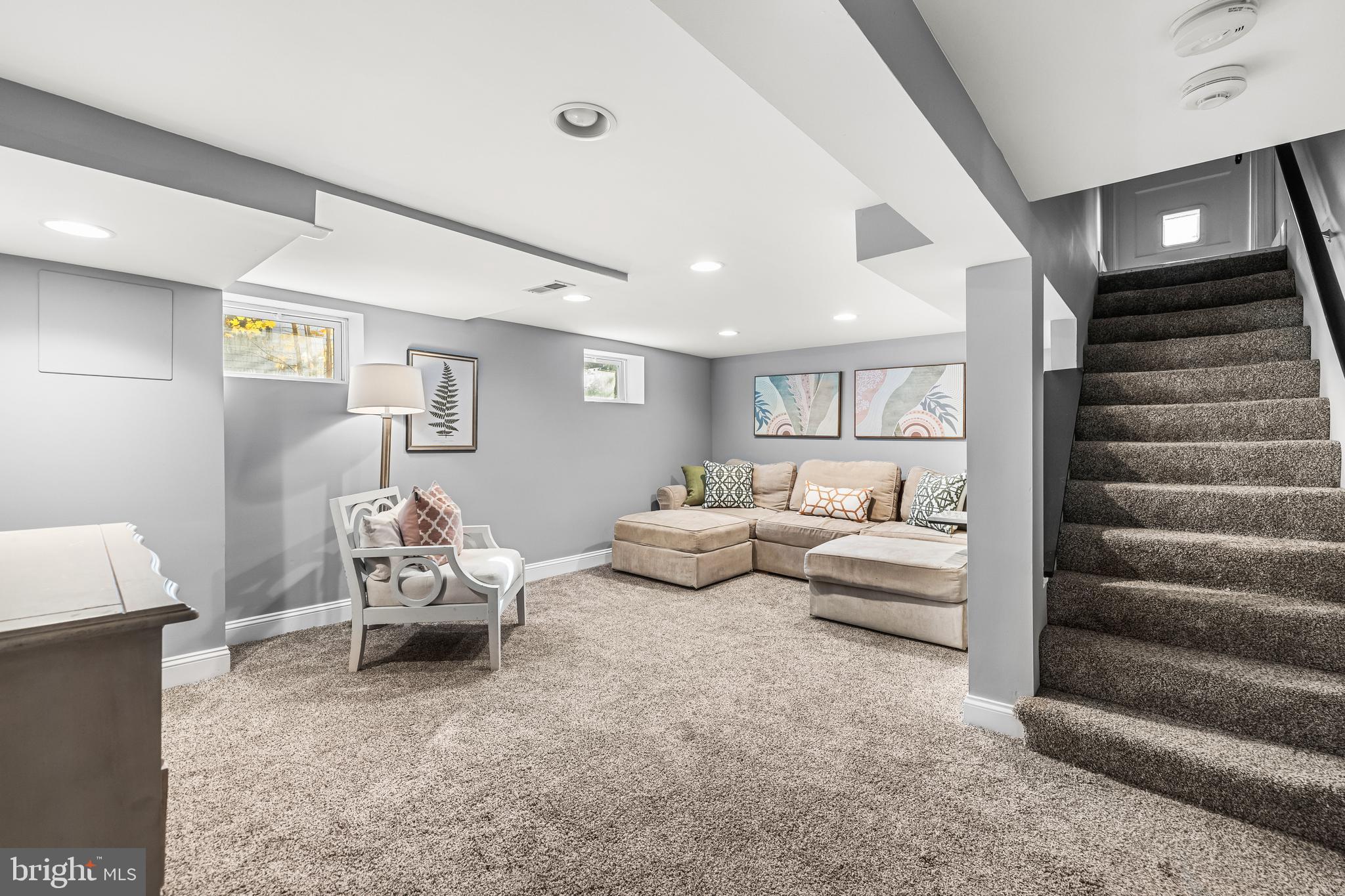 727 Dunkirk Road Baltimore, MD 21212 - Photo 34 of 49 Finished lower level rec room