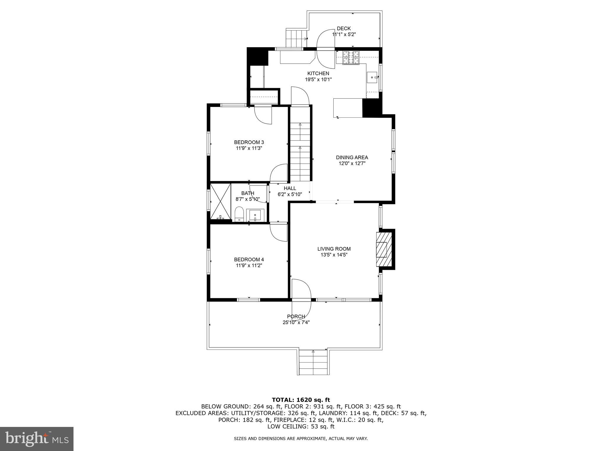 727 Dunkirk Road Baltimore, MD 21212 - Photo 46 of 49 Main level floor plan
