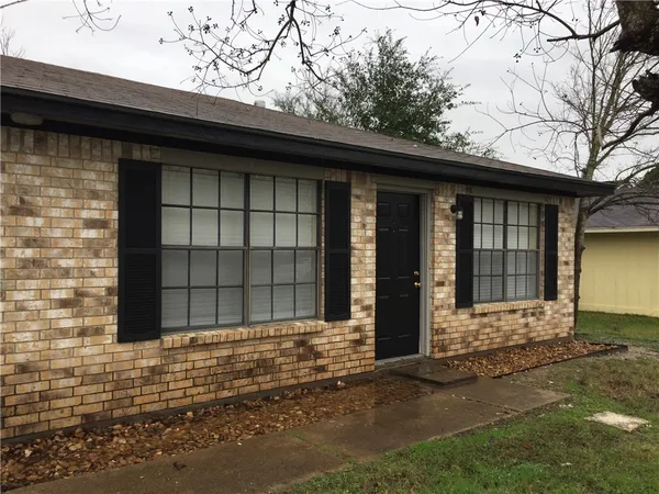 a front view of a house