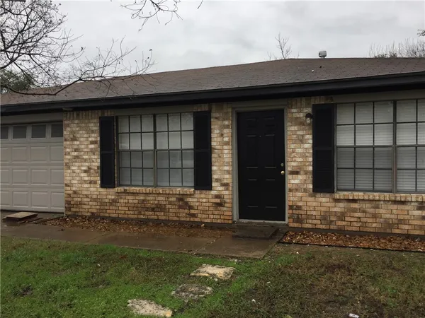 a front view of a house