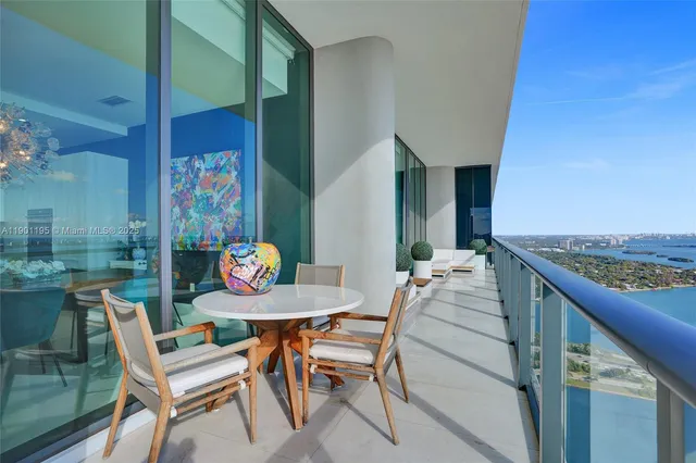 a view of an ocean and beach