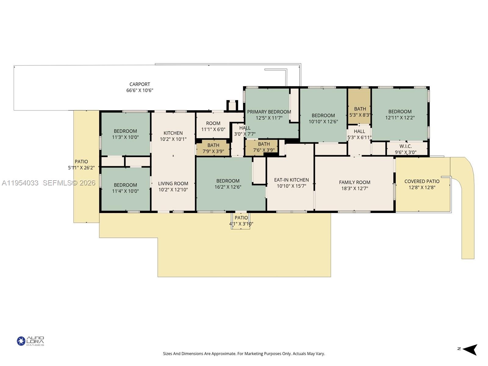 2399 Southwest 26th Lane Miami, FL 33133 - Photo 38 of 39 a picture of a floor plan