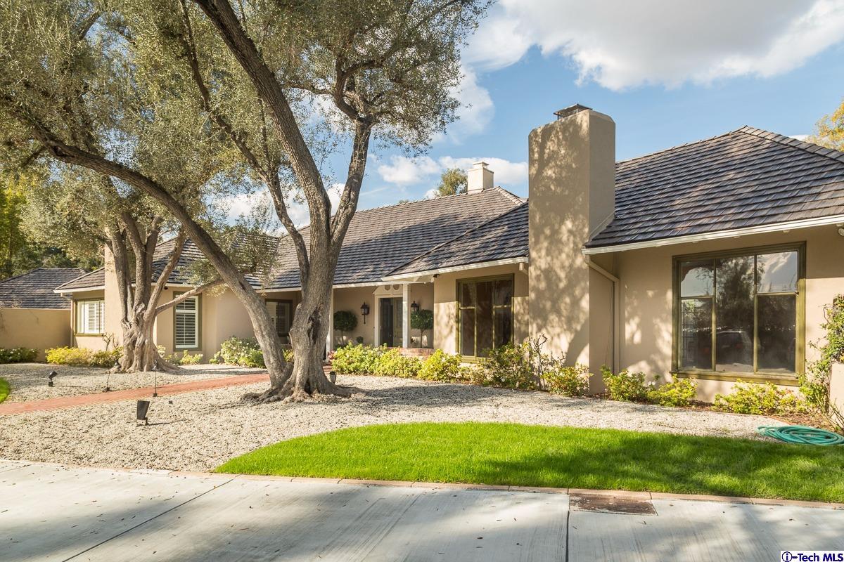 1 Oak Knoll Terrace Pasadena, CA 91106 - Photo 20 of 88 a front view of a house with a yard