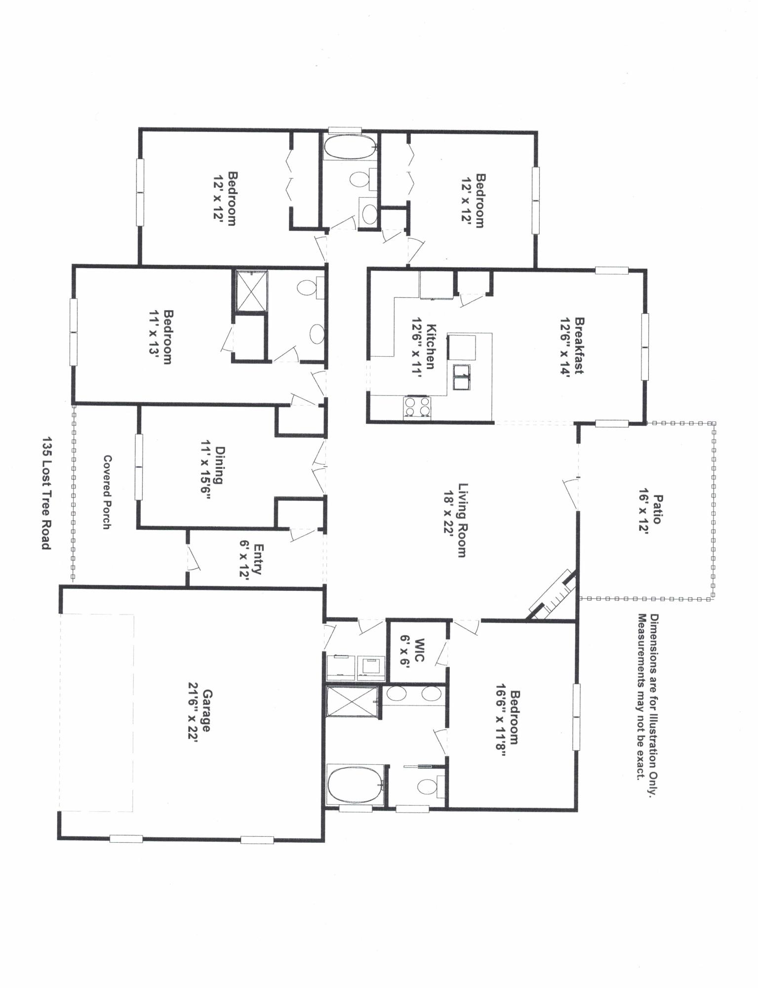 135 Lost Tree Road Pinehurst, NC 28374 - Photo 29 of 29 Home Layout