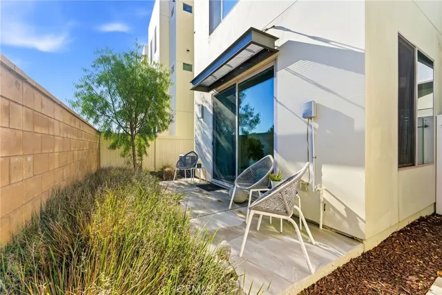 a view of a house with a patio