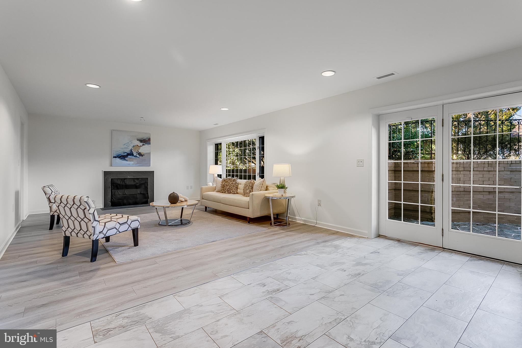 4709 Foxhall Crescent Northwest Washington, DC 20007 - Photo 37 of 57 French door walkout from rec room