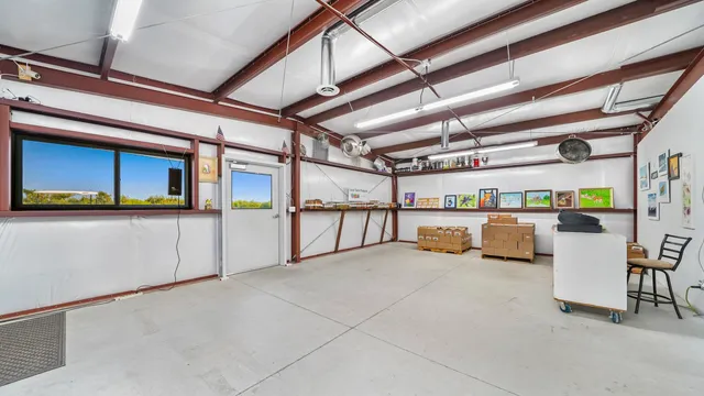 a view of a storage in a room