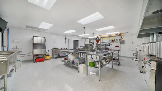 a room with lots of fruit and vegetables