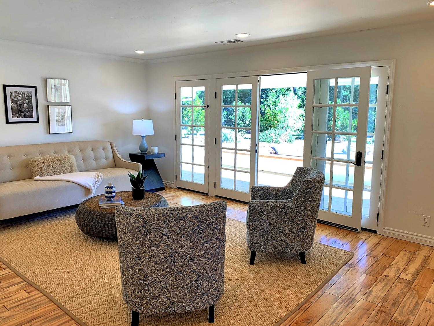 1674 Ladera Road Ojai, CA 93023 - Photo 8 of 47 a living room with furniture and wooden floor