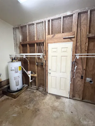 a view of storage and utility room
