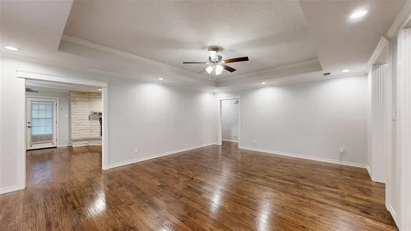 a view of an empty room