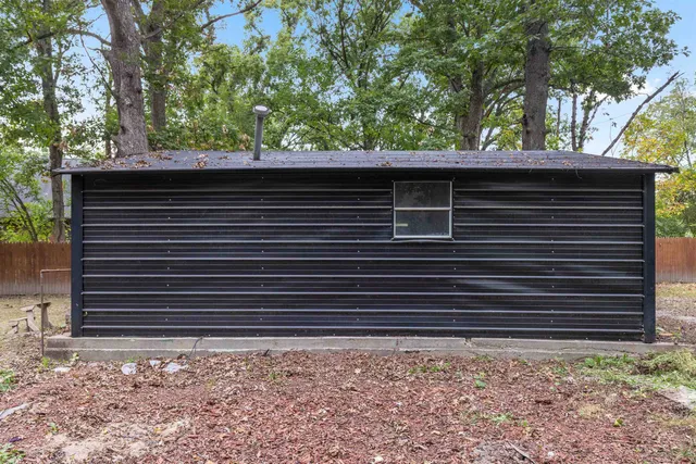 a side view of a house