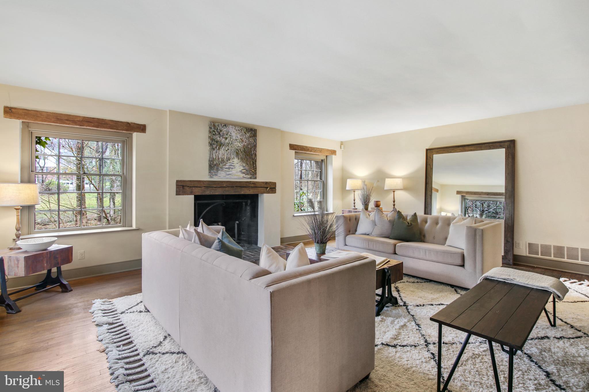 5 Wellesley Road Swarthmore, PA 19081 - Photo 11 of 40 Living Room with Deep Window Sills