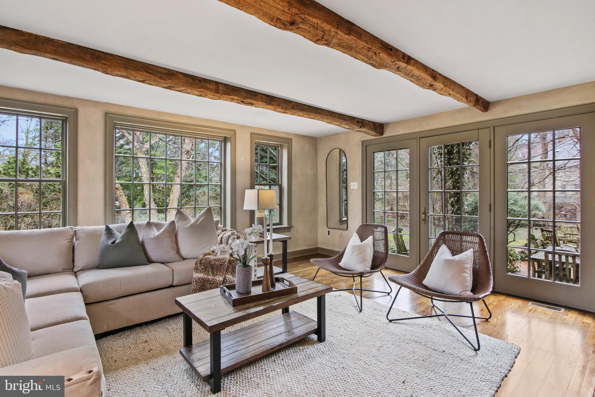 5 Wellesley Road Swarthmore, PA 19081 - Photo 6 of 40 Family Room with Doors to Patio