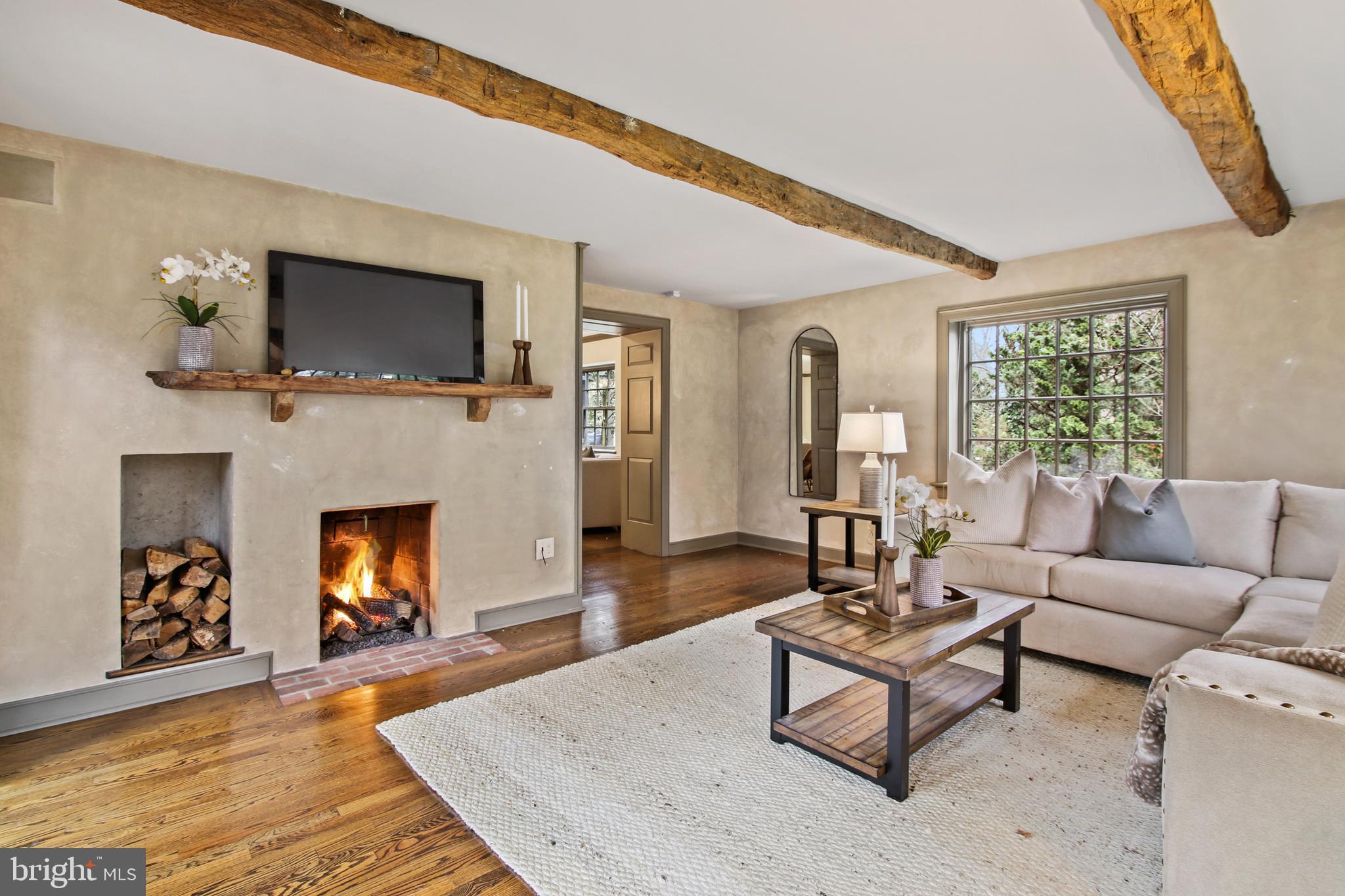 5 Wellesley Road Swarthmore, PA 19081 - Photo 7 of 40 Family Room with Gas Fireplace