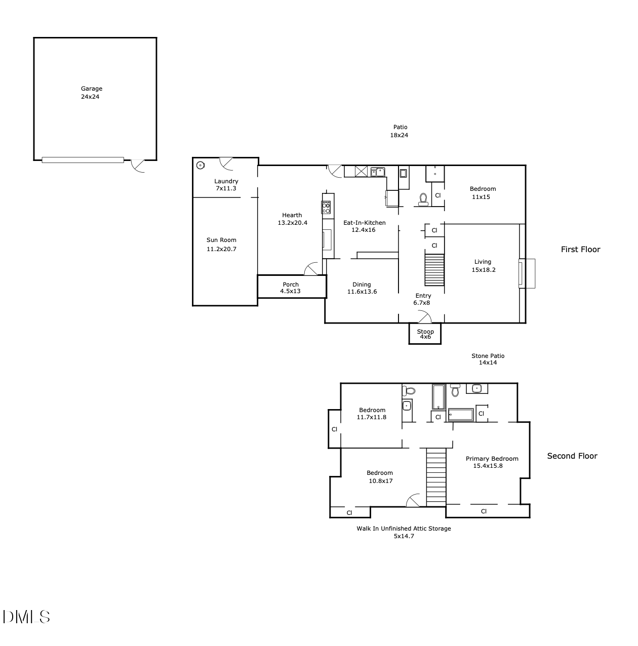 1706 Wallace Street Durham, NC 27707 - Photo 55 of 55 a picture of a floor plan