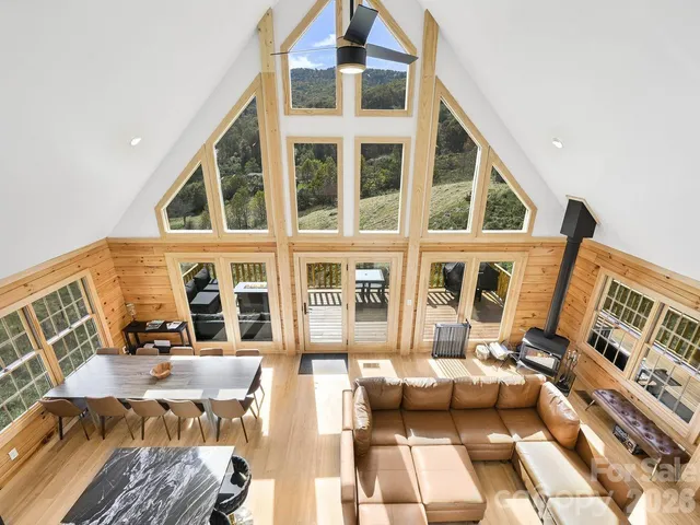 a view of living room filled with furniture