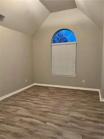 a view of wooden floor in a room
