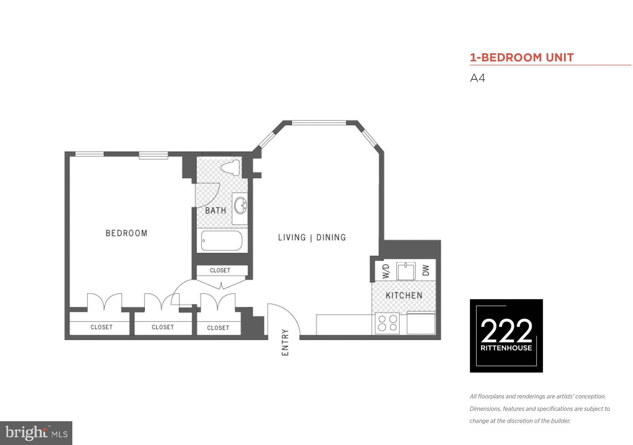 222 West Rittenhouse Square, Unit 1102 Philadelphia, PA 19103 - Photo 7 of 34 a picture of a wall with a picture