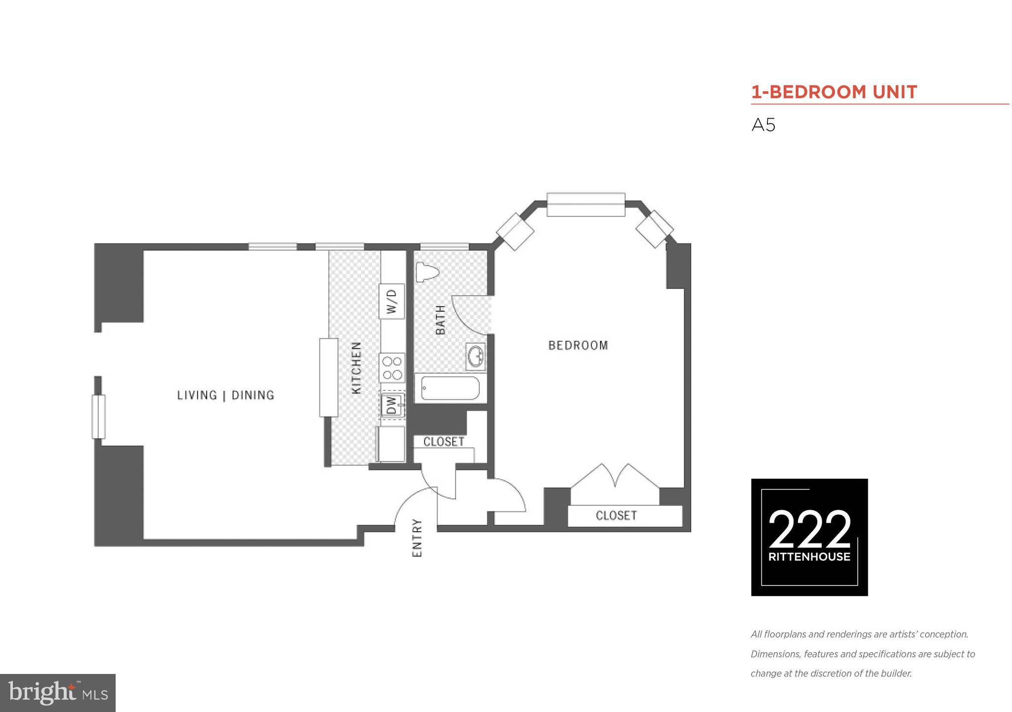 222 West Rittenhouse Square, Unit 1102 Philadelphia, PA 19103 - Photo 8 of 34 a picture of a floor plan