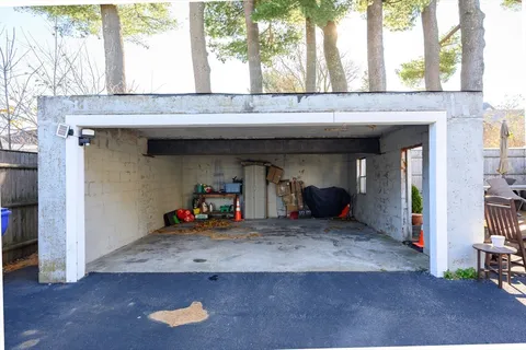 a view of a car garage