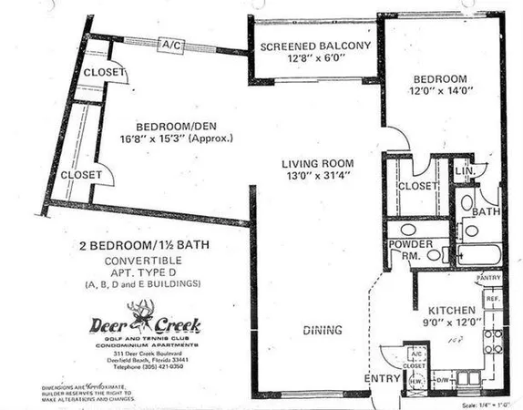 $1,800 | 2420 DC Country Club Boulevard, Unit 305D, Deerfield Beach, FL 33442