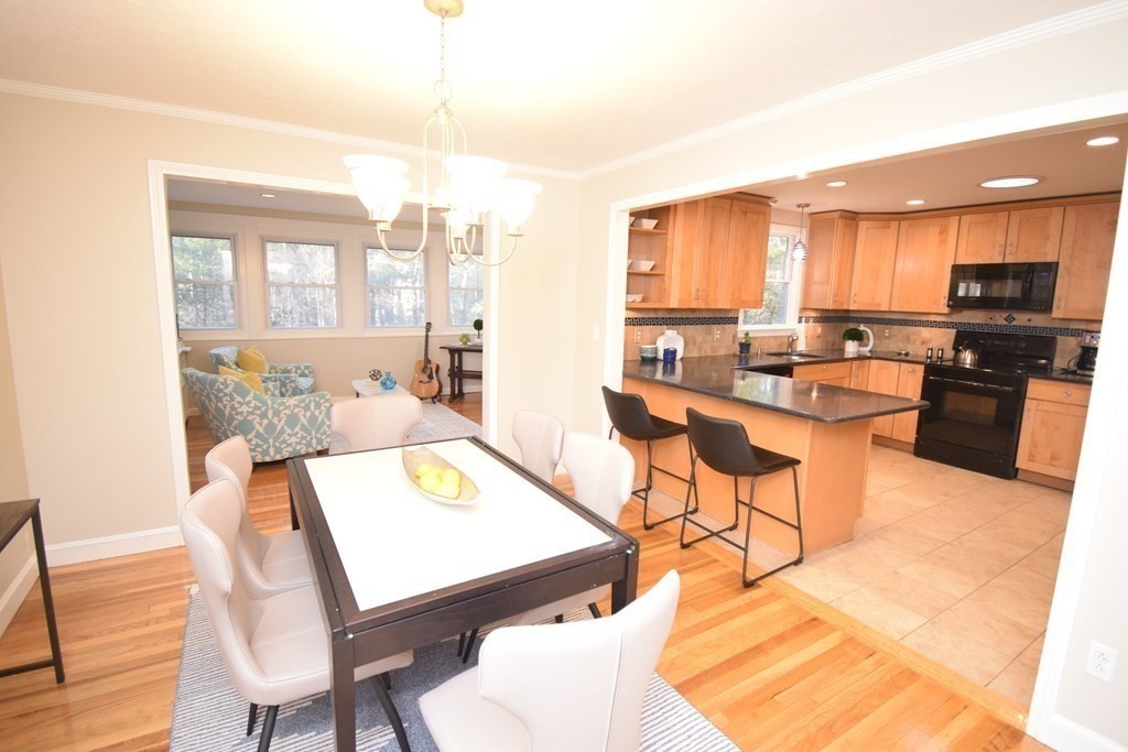 243 Hampton Road Sharon, MA 02067 - Photo 7 of 36 a view of a dining room with furniture and a window