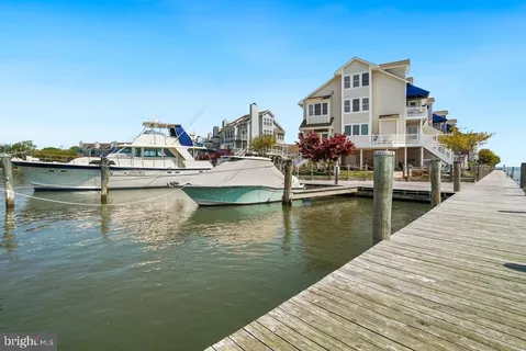 a view of a lake with boats in roof