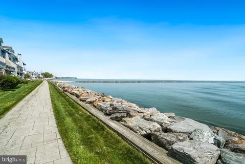 a view of a balcony with an ocean view