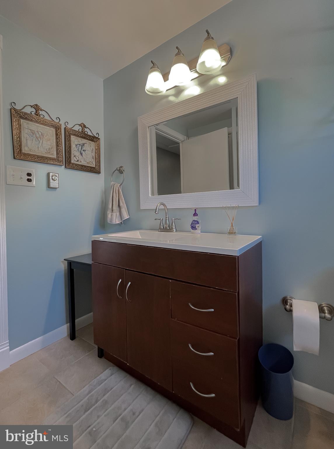 3345 Ferry Landing Road Dunkirk, MD 20754 - Photo 48 of 64 a bathroom with a sink vanity and a mirror