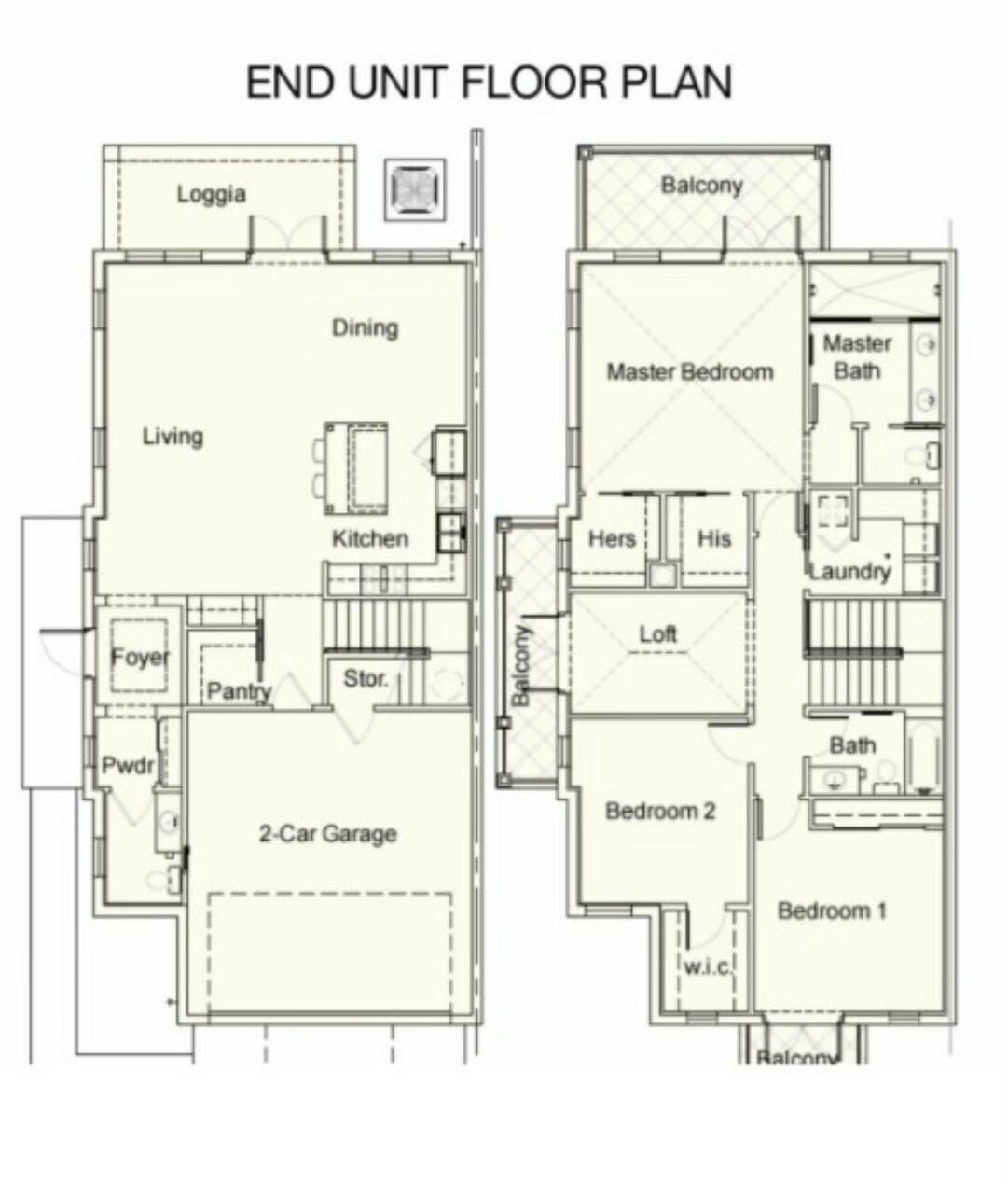 310 Inlet Waters Circle Jupiter, FL 33477 - Photo 32 of 32 End Unit Floor plan