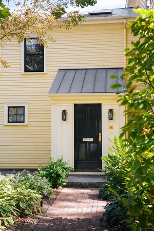 a front view of a house with entryway