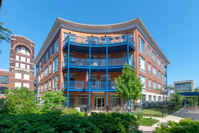 a front view of a building