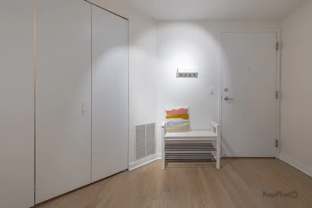 a view of room with air conditioner and window