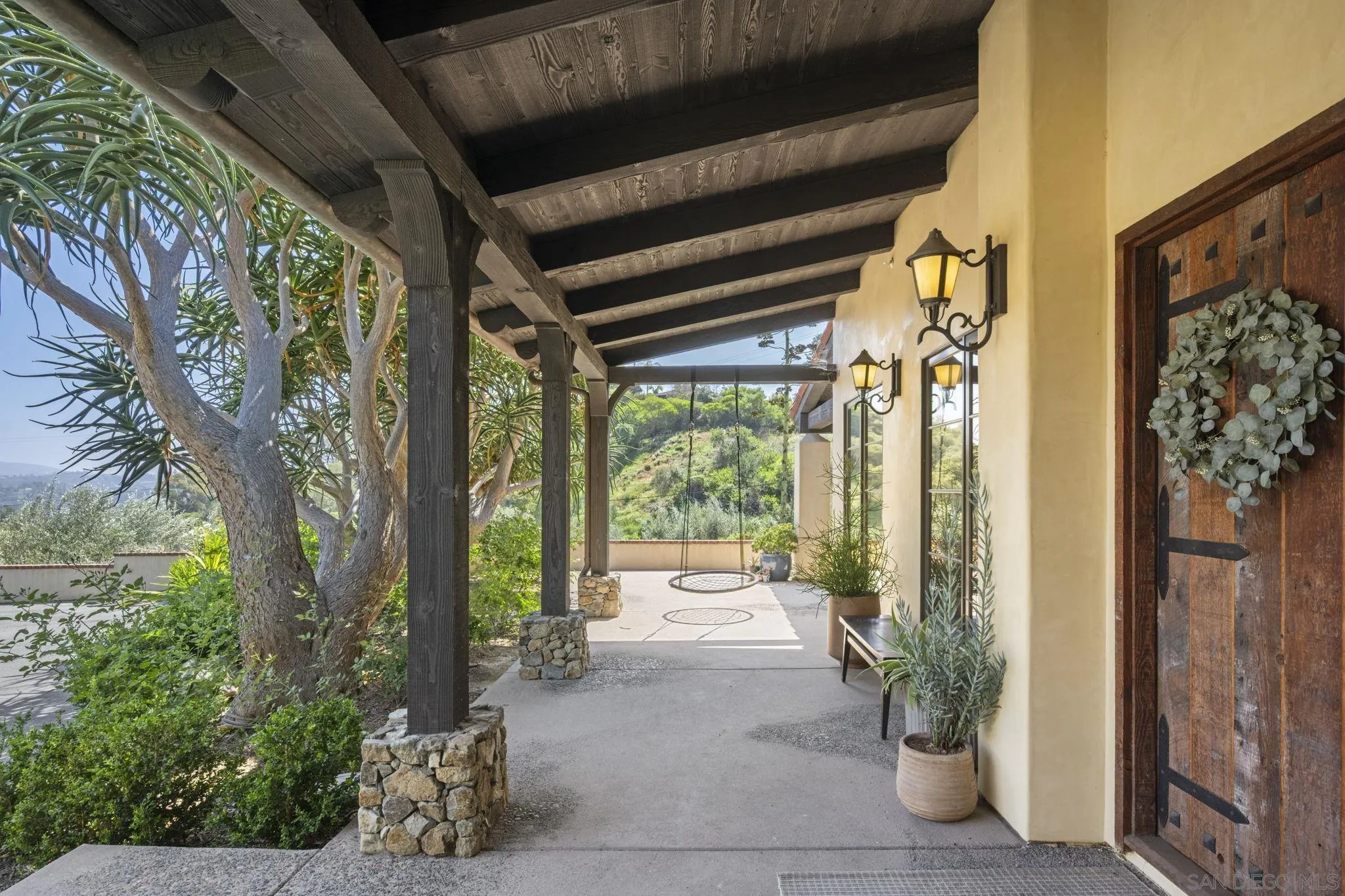 5616 La Sencilla Rancho Santa Fe, CA 92067 - Photo 3 of 23 Charming front veranda