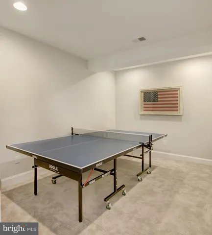 a room with table chair