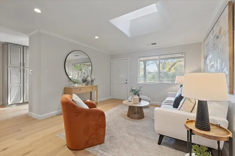 a outdoor space with furniture