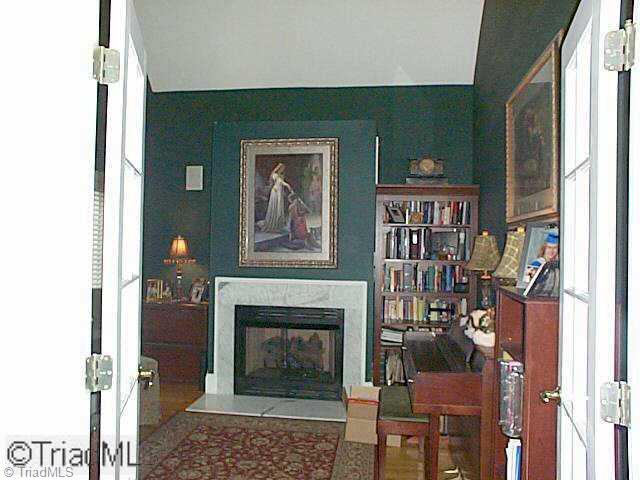 1505 Whites Mill Road High Point, NC 27265 - Photo 2 of 16 Other. French doors open into the Library with Fireplace
