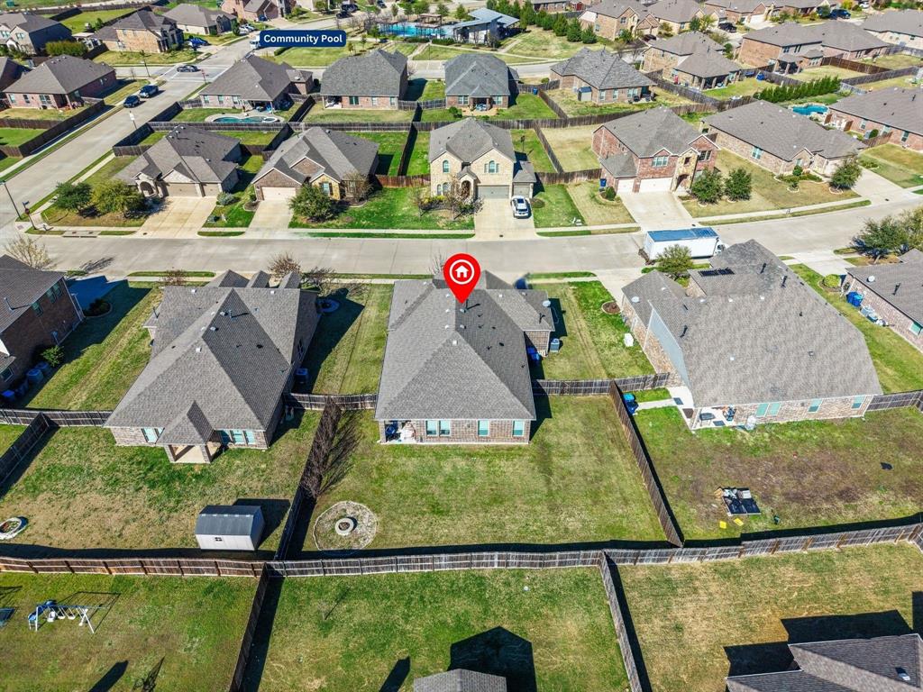 3031 Lily Lane Forney, TX 75126 - Photo 26 of 28 an aerial view of residential houses with outdoor space
