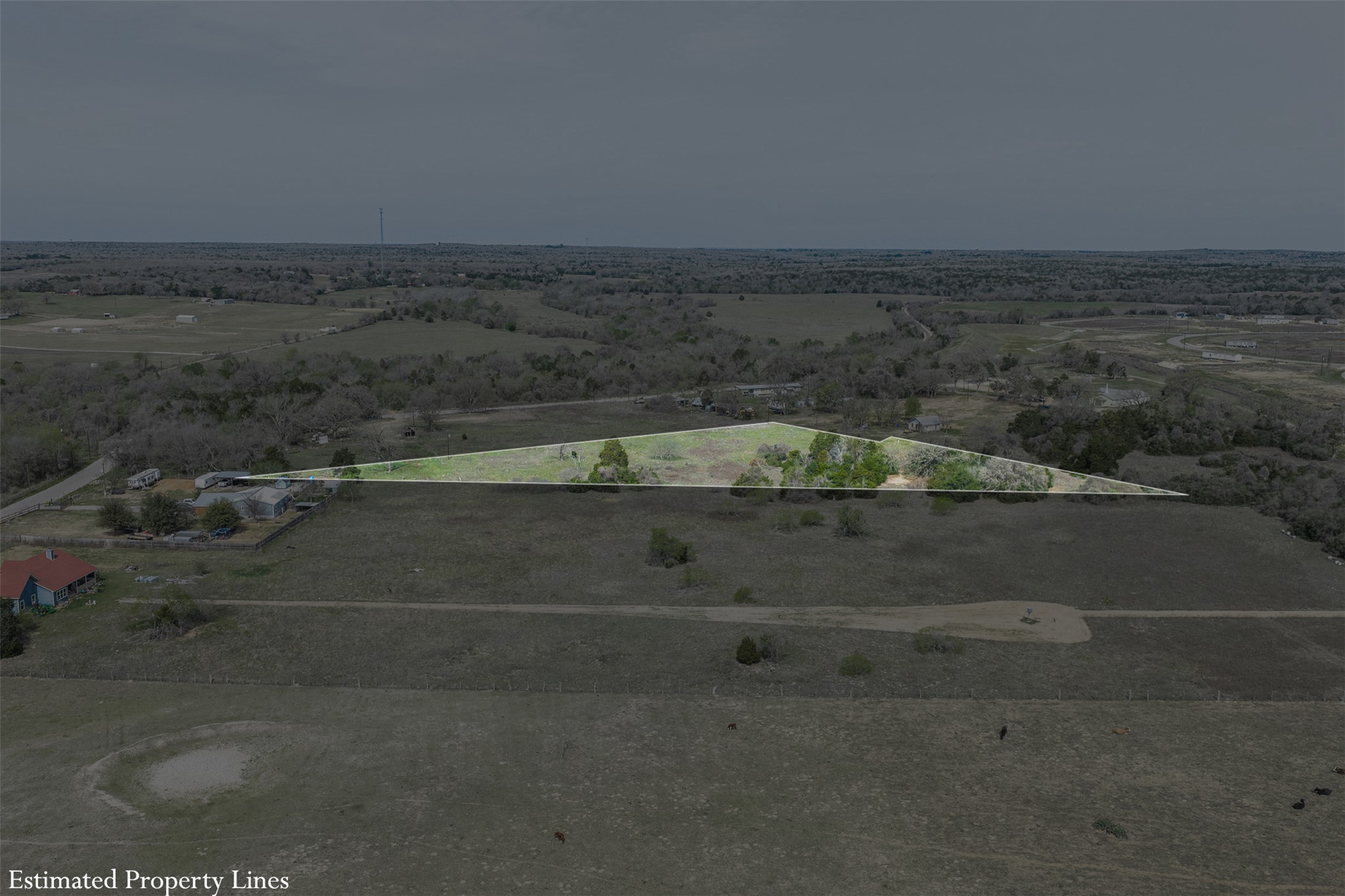 Tbd Sayers Road Bastrop, TX 78602 - Photo 5 of 8 View of rural area with property parcel outlined