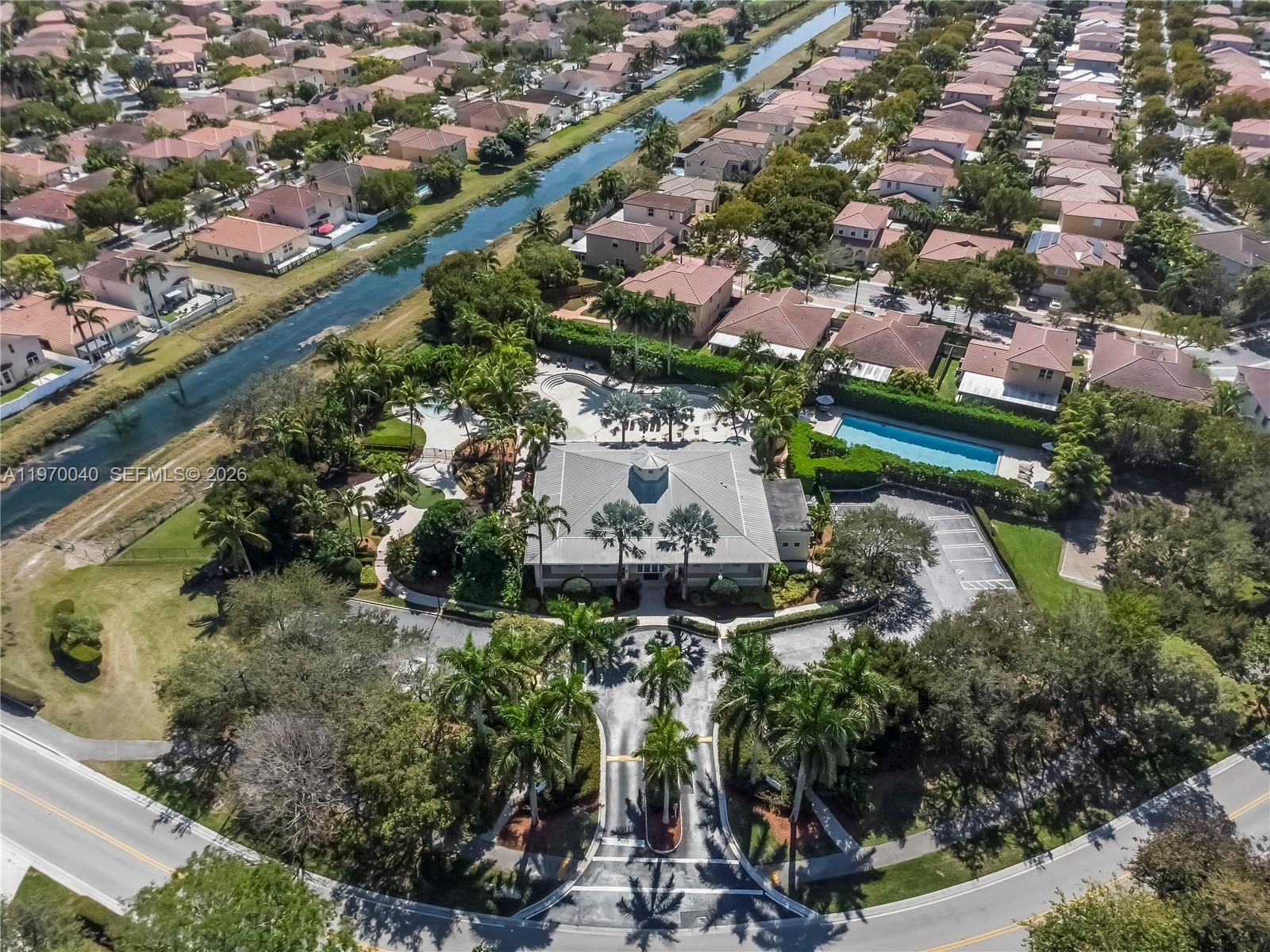 2132 Northeast 38th Road Homestead, FL 33033 - Photo 41 of 48 an aerial view of a house with a garden