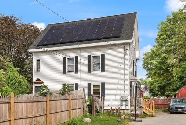 a house view with a outdoor space
