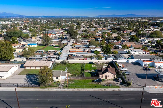 an aerial view of a city