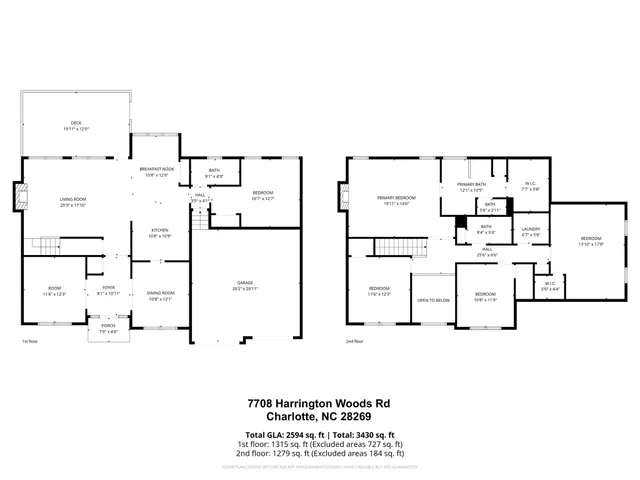 $450,000 | 7708 Harrington Woods Road, Charlotte, NC 28269