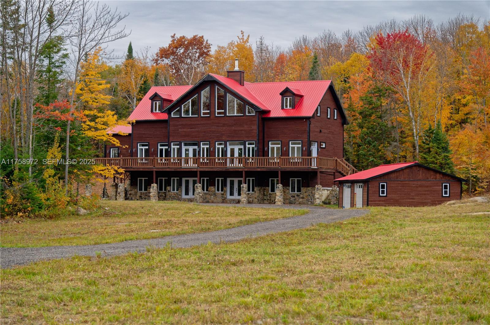 a view of a house with a swimming pool